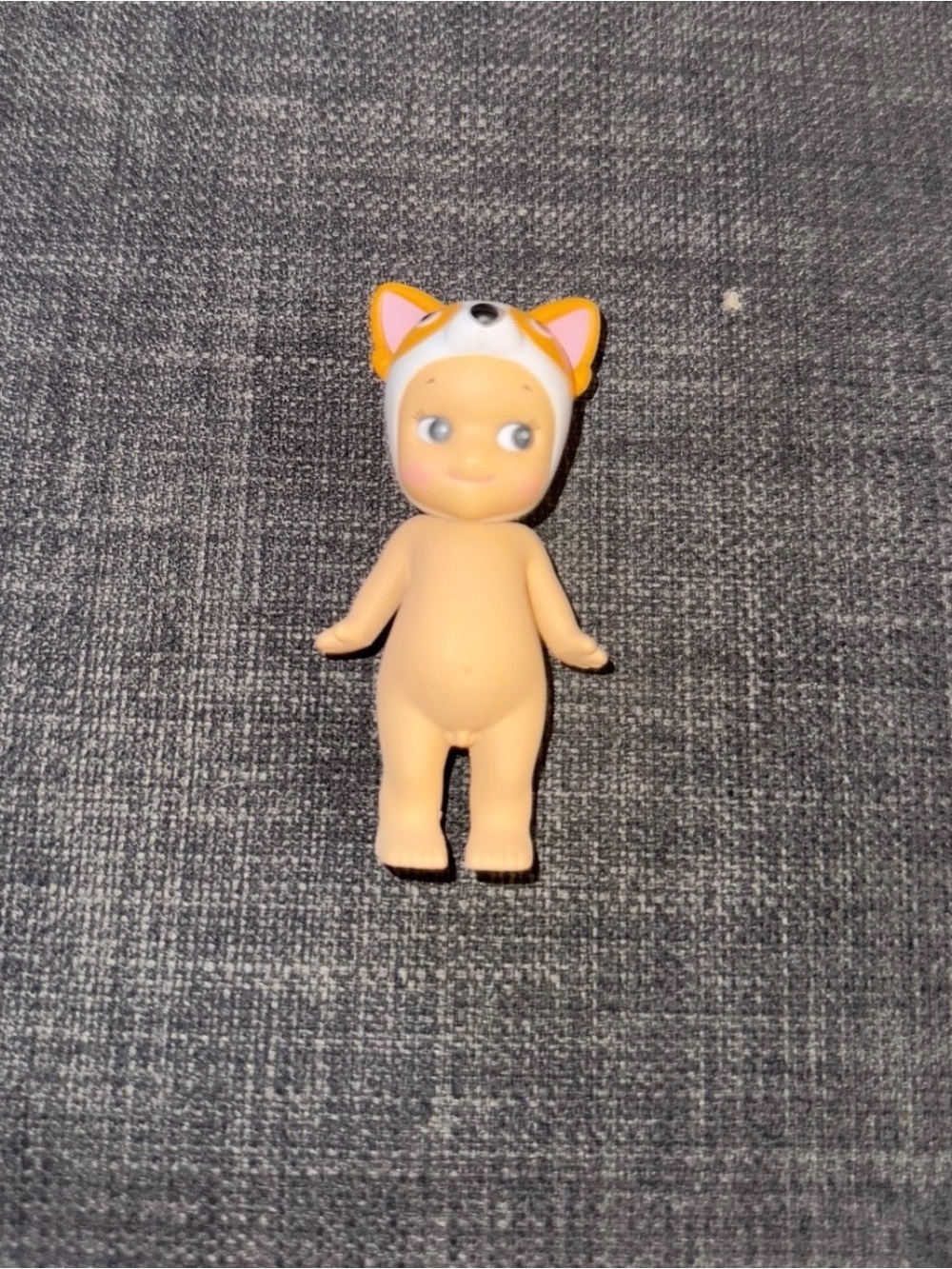 Orange Fox Hat Baby Doll Figure - Cute Collectible Kids Toy